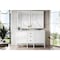 James Martin Vanities Addison 60in Double Vanity, Glossy White w/ 3 CM Ethereal Noctis Top E444-V60D-GW-3ENC - alternate 2